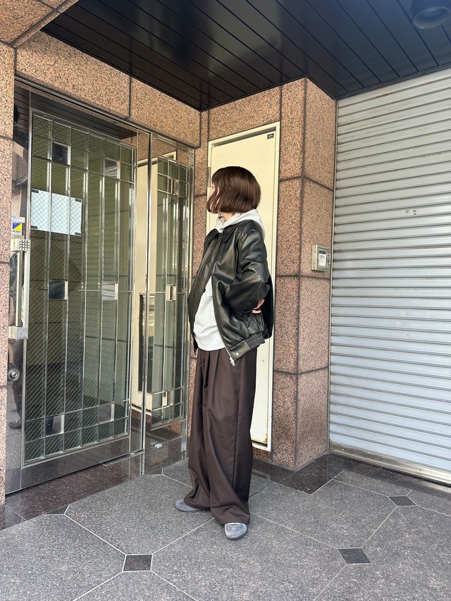 ☆【隠蔽シリーズ】 Wide Easy Slacks Pants(new)