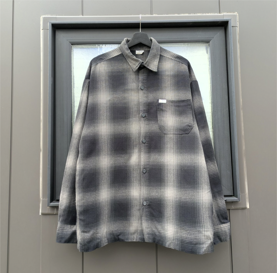 caltop ombre check acrylic shirt 小岩店