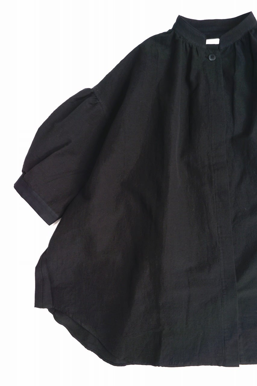 Cotton Linen Fly-Front Blouse