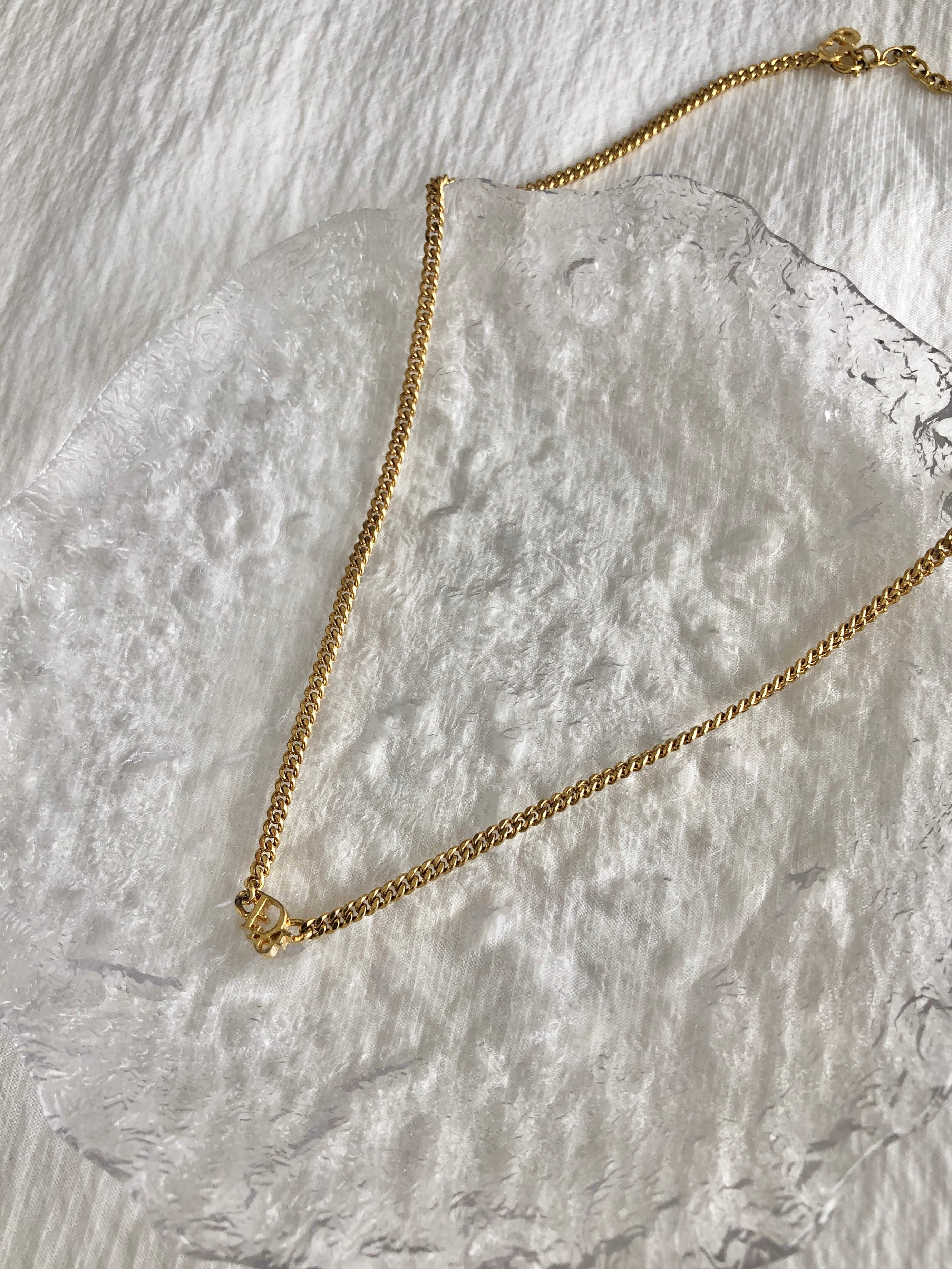 Christian Dior クリスチャン ディオール ネックレス ゴールド DIOR 喜平チェーン vintage ヴィンテージ オールド t2hpp4