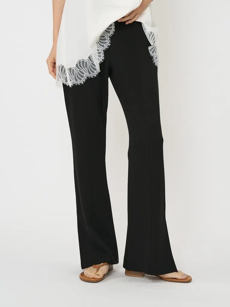 【CHIGNON】ソフトリブフレアパンツ　3861-069GL