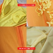 社交ダンス 衣装 prima boutique プリマブティック ドレス ワンピース オレンジ系 花 刺繍 黄 鮮やか 明るい 華やか ダンス衣装 イベント ステージ パーティー ふんわり レディース イエロー系
