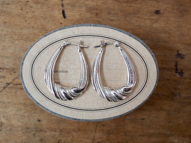 AMERICA Vintage 925 silver pierced earrings