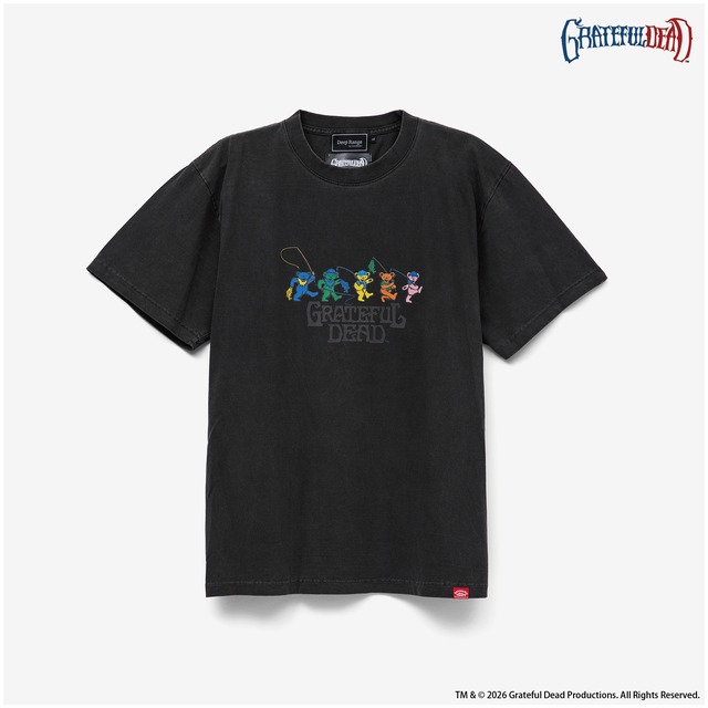 【BASSMANIA × GRATEFUL DEAD】  FISHING DEAD BEAR T Shirt ［BLACK］