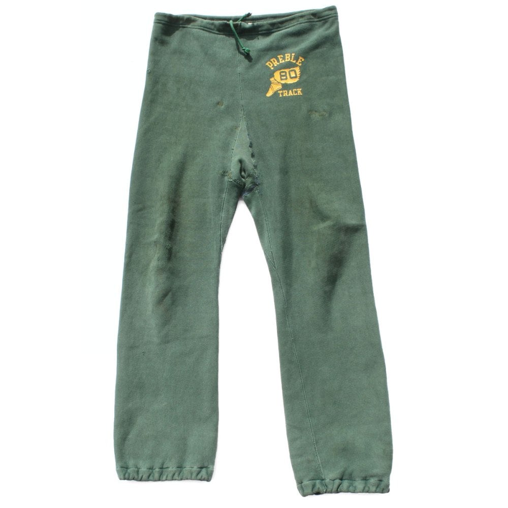 Vintage Champion Reverse Weave Sweat Pants [1970s- Champoin WEAVE] Single Color Tag Green | beruf