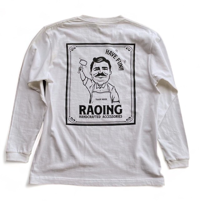 RAOING Long Sleeve T-Shirt　WHITE