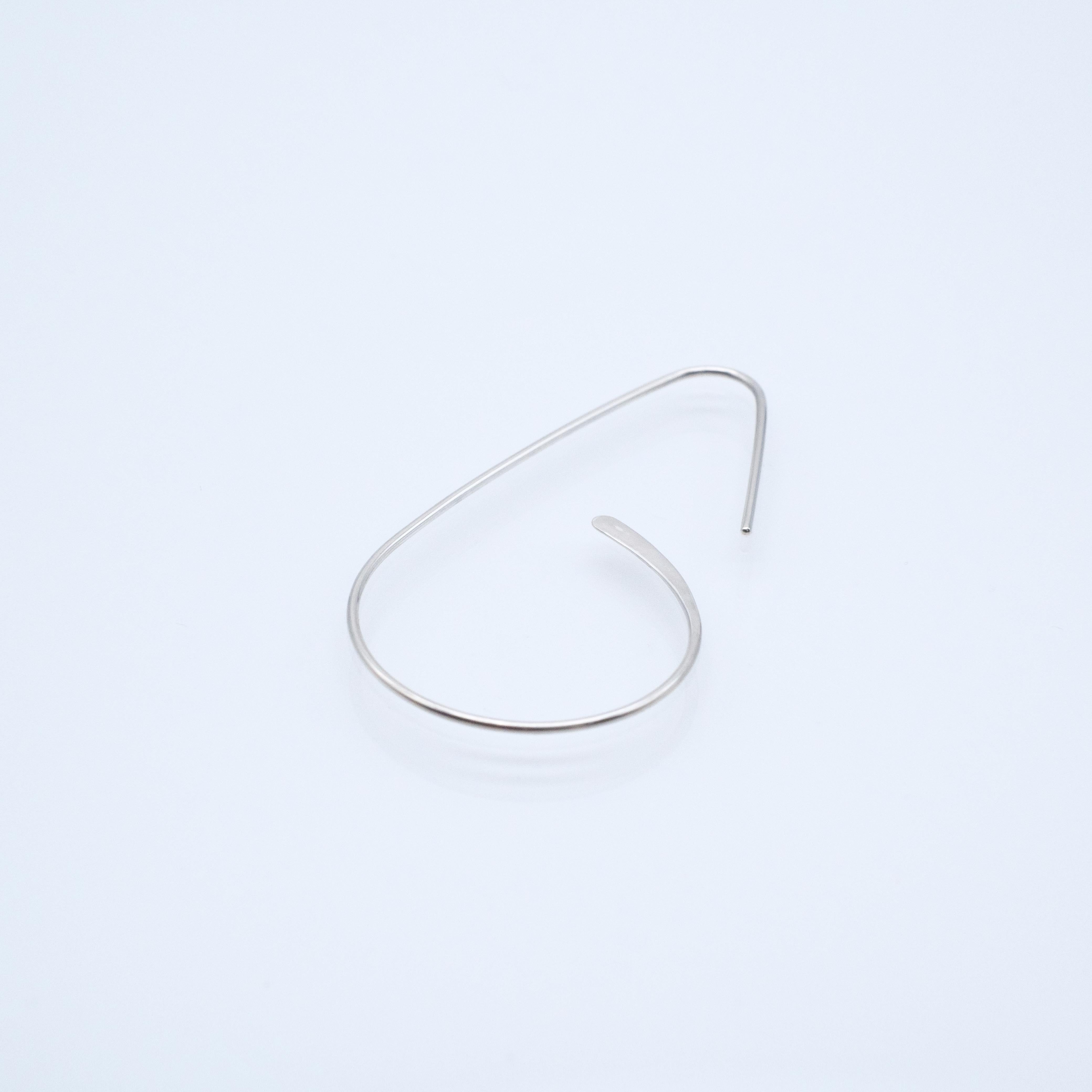 6」hook pierce silver | coloq