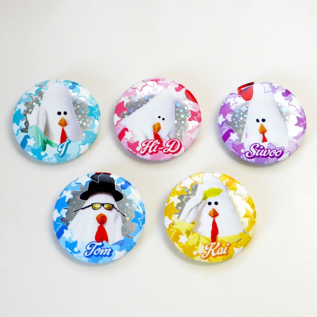 実写･三男アイの丸型缶バッジ（4.4cm）