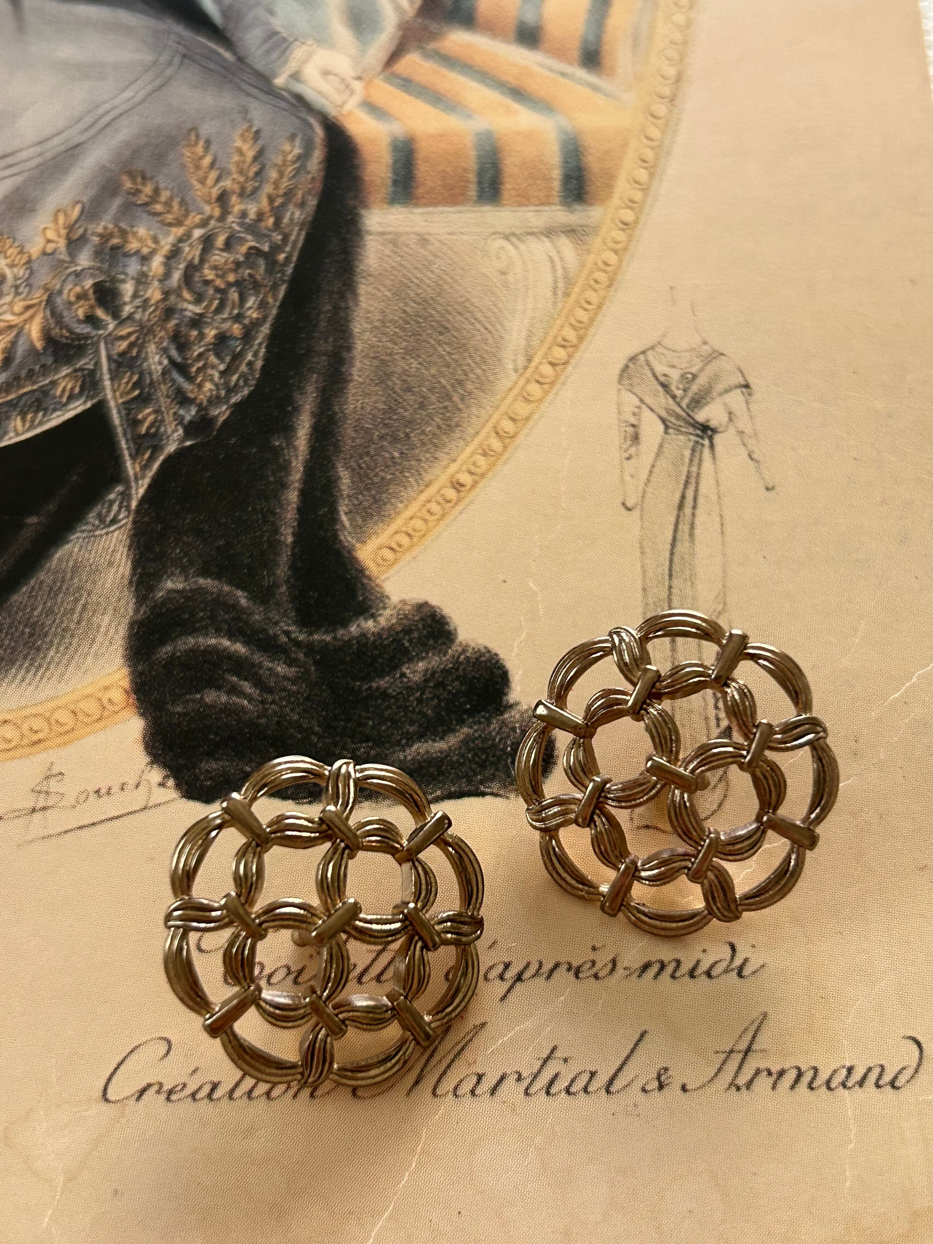 輸入デザインボタン 透かし クラシカル メタルボタン ゴールド レース 20mm アクセサリーパーツ デコレーション材