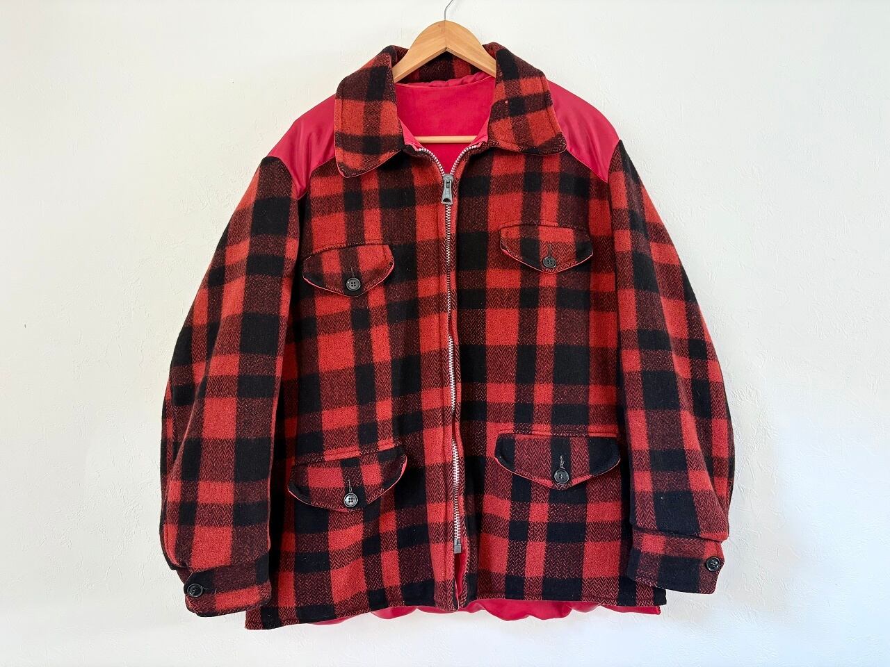Unknown Buffalo check reversible jacket