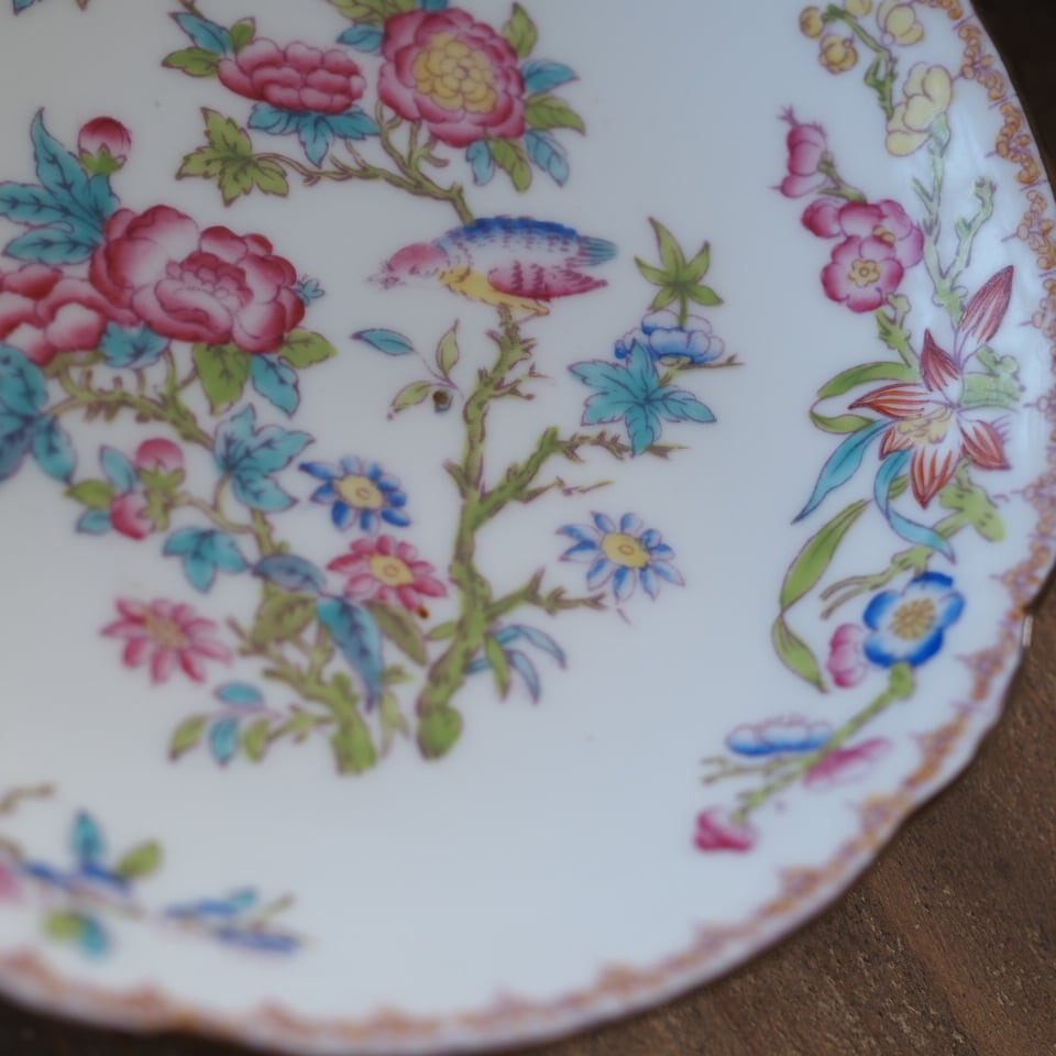 希少　W.Hプラマー　ミントン　チャイニーズツリー　鳥と花　アンティーク 希少 W.Hプラマー ミントン チャイニーズツリー 鳥と花 アンティーク