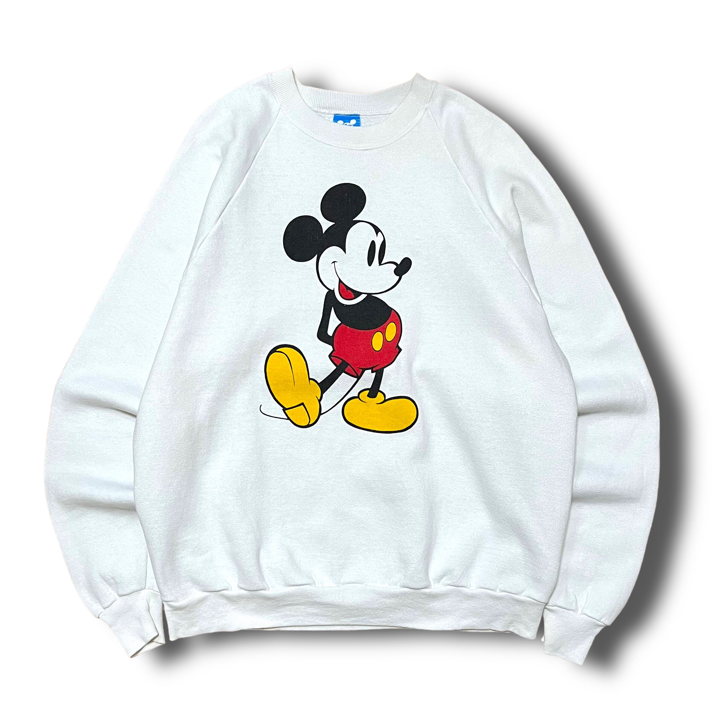 【Vintage】1980's "Disney" ラグランスリーブミッキースウェット MADE IN USA