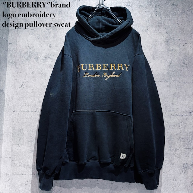 "BURBERRY"brand logo embroidery design pullover sweat