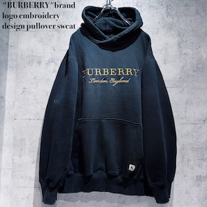 "BURBERRY"brand logo embroidery design pullover sweat