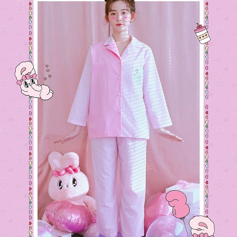 2デザイン・2カラー】【おうち可愛い】【コラボ】ピンク うさぎ リボン