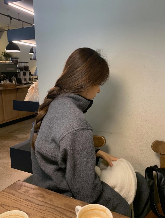 (LITER) Snow fleece high neck mtm / 3color