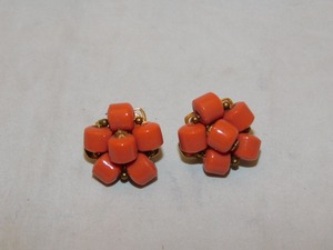 イタリア　ベネチアングラスのイヤリング(ビンテージ)  vintage earrings (Made in Italy) 12800