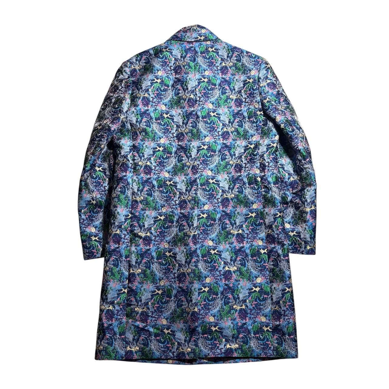 2021aw DIOR × Kenny Scharf fish jacquard coat