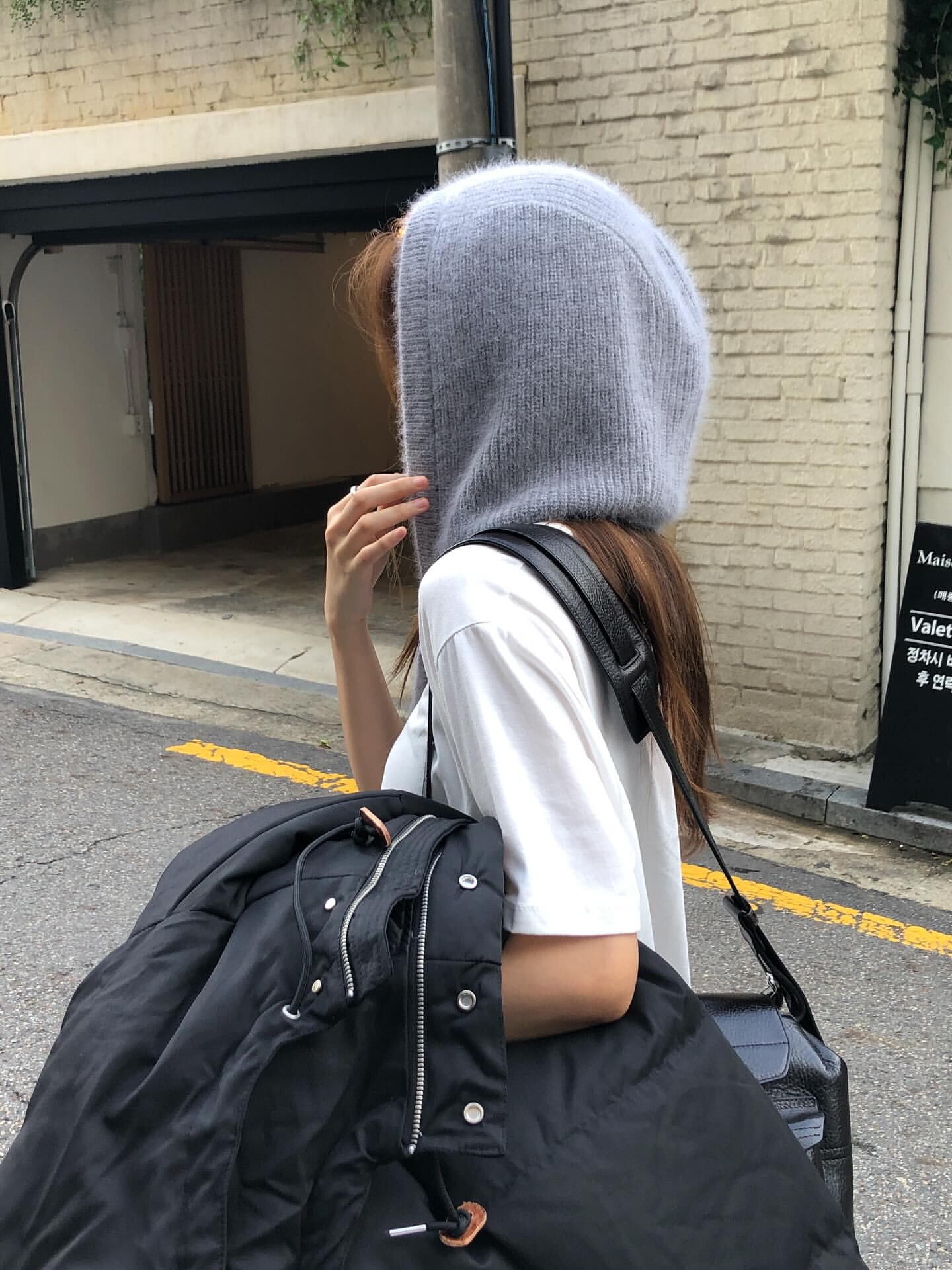 (予約) verveine / Claire raccoon balaclava / 3color