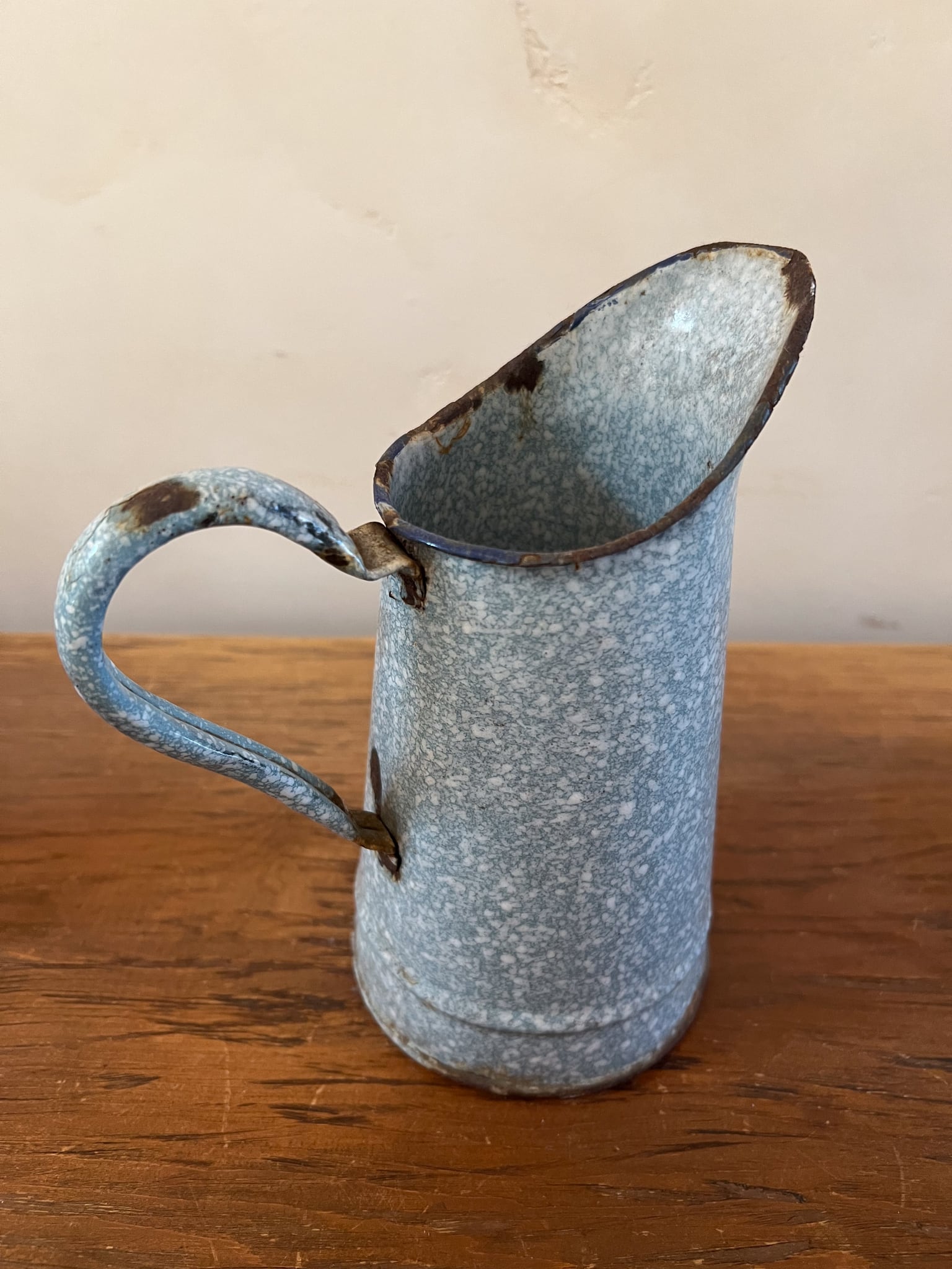 フランスアンティーク 小さいサイズのホーロー製ジャグ