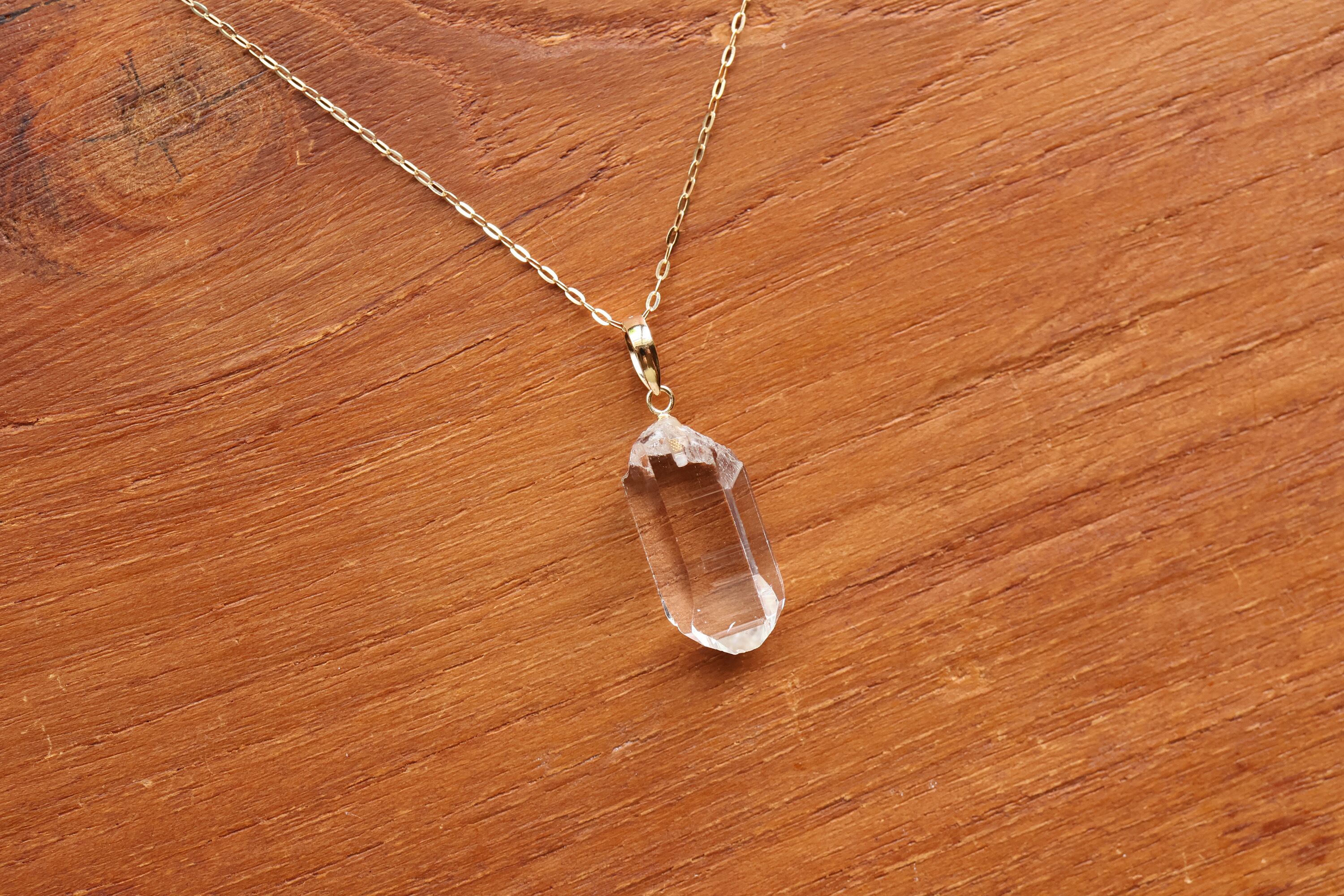 ハンドメイド　透明感とパワーあり　ヒマラヤ水晶　マニハール　ネックレス　6 ハンドメイド 透明感とパワーあり ヒマラヤ水晶 マニハール