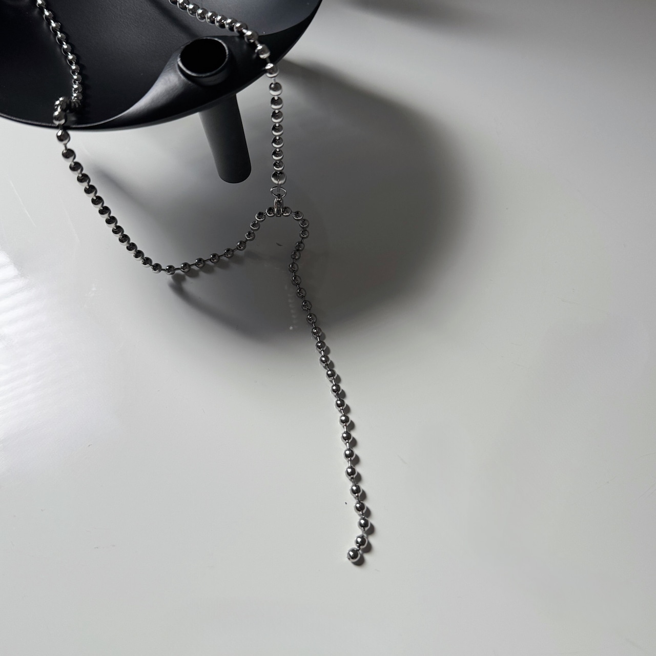 free adjust ball chain necklace/silver