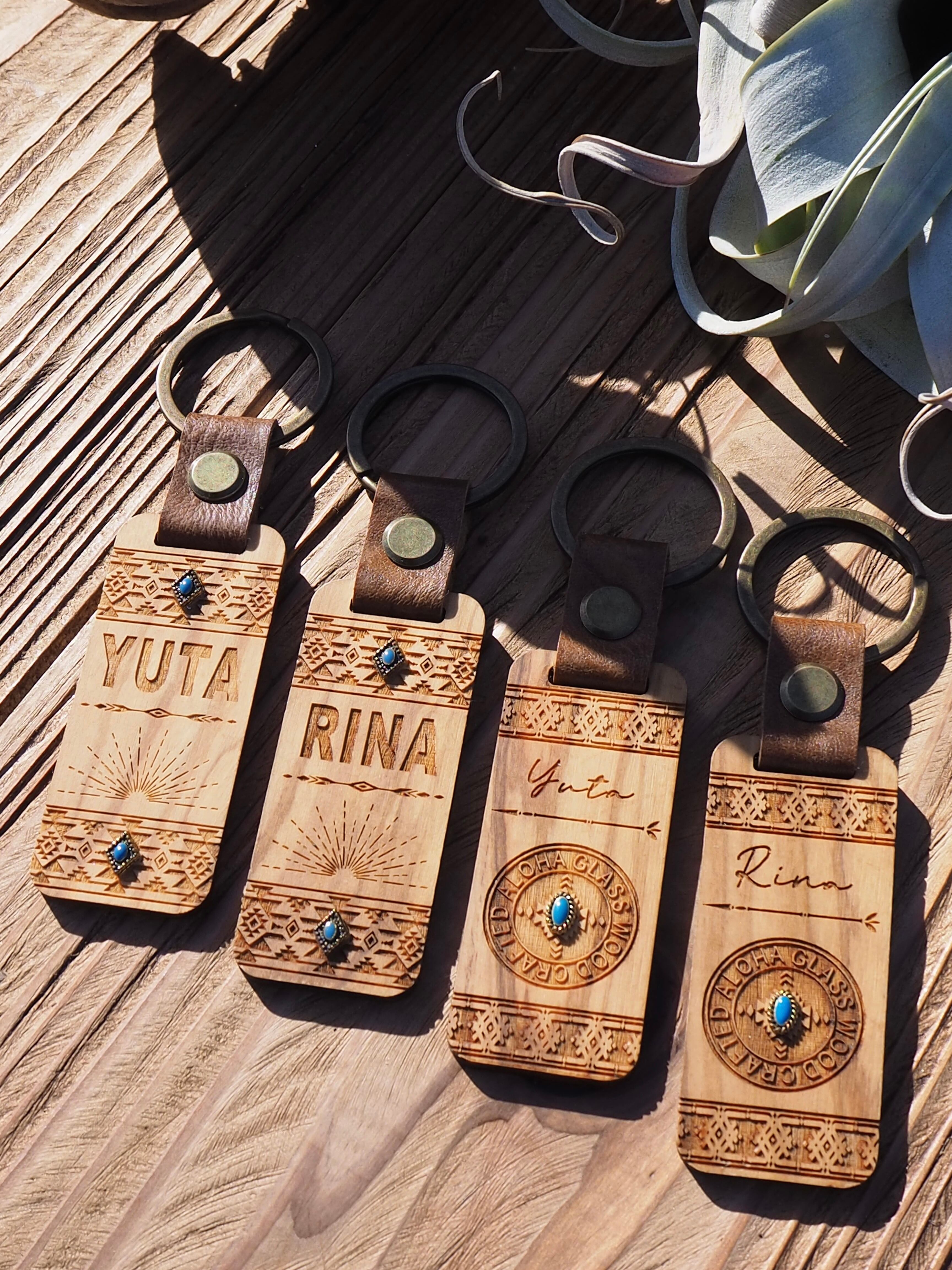 Wood key holder(native&sun) | ALOHA GLASS