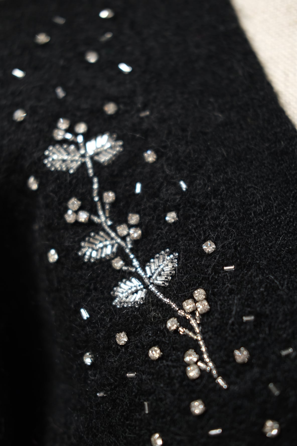 FETICO】Jacquard-knit V-neck cardigan | loop