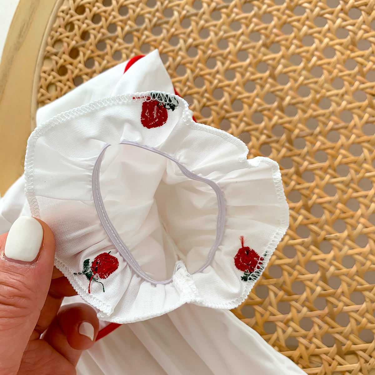 BABY】スリーフラワー襟ロンパース | Betty