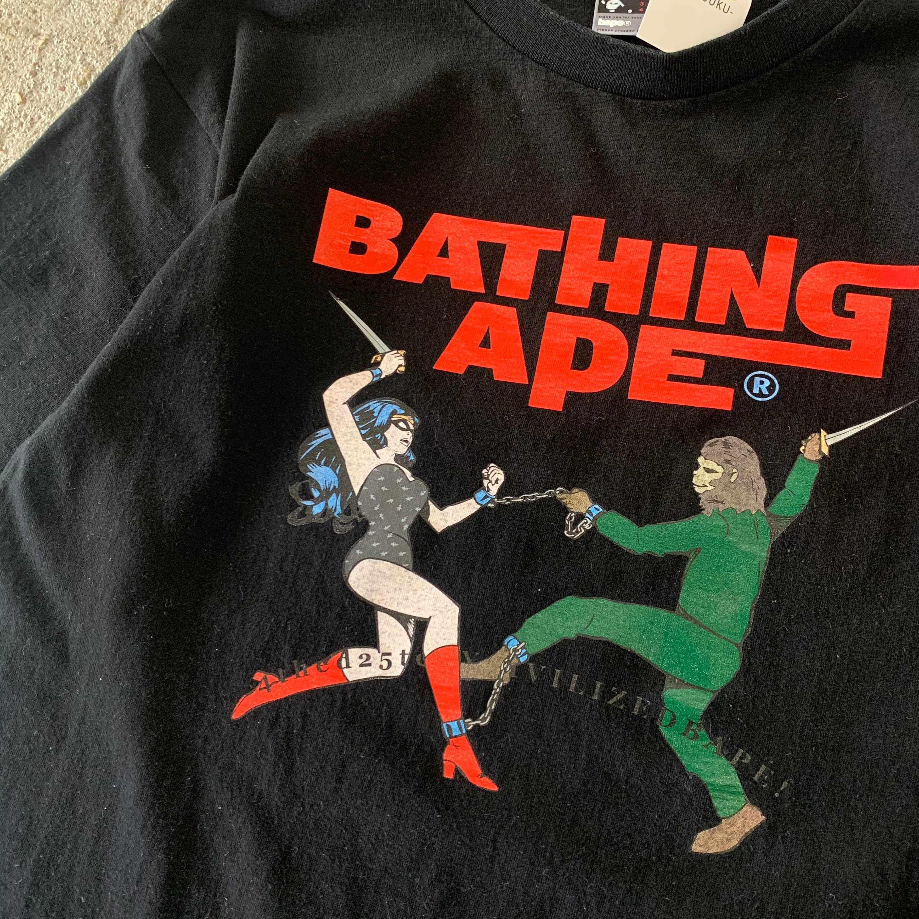 vintage A BATHING APE bape デザイン Tシャツ