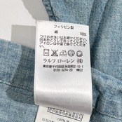 Polo Ralph Lauren ポロ ラルフローレン シャンブレー BD 長袖シャツ CLASSIC FIT サイズ M/175/96A /水色 ブルー系/メンズ