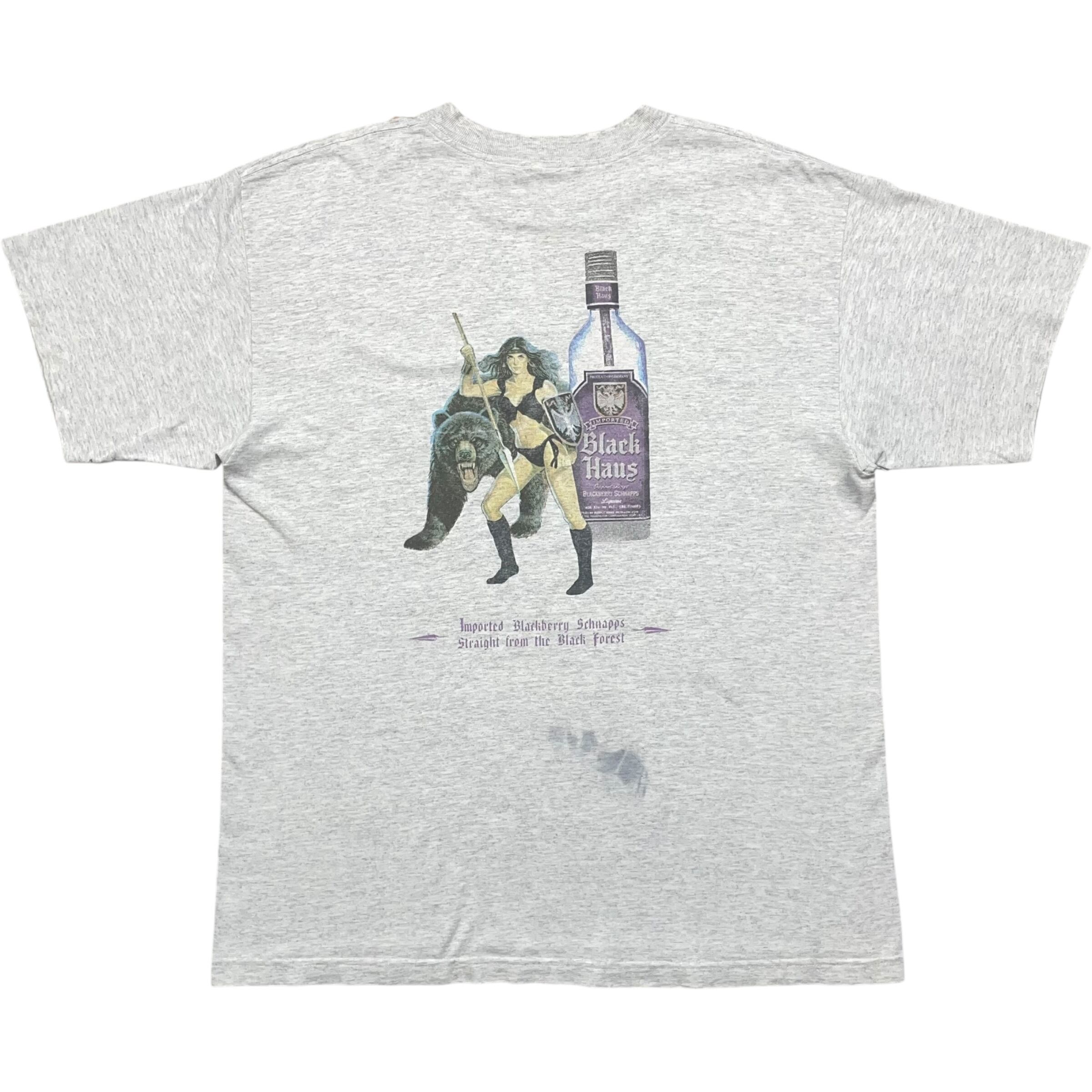 《XL》ALSTYLE APPAREL&ACTIVEWEAR Tシャツ Black Haus 両面プリント USA製 90年代 vintage no.8207