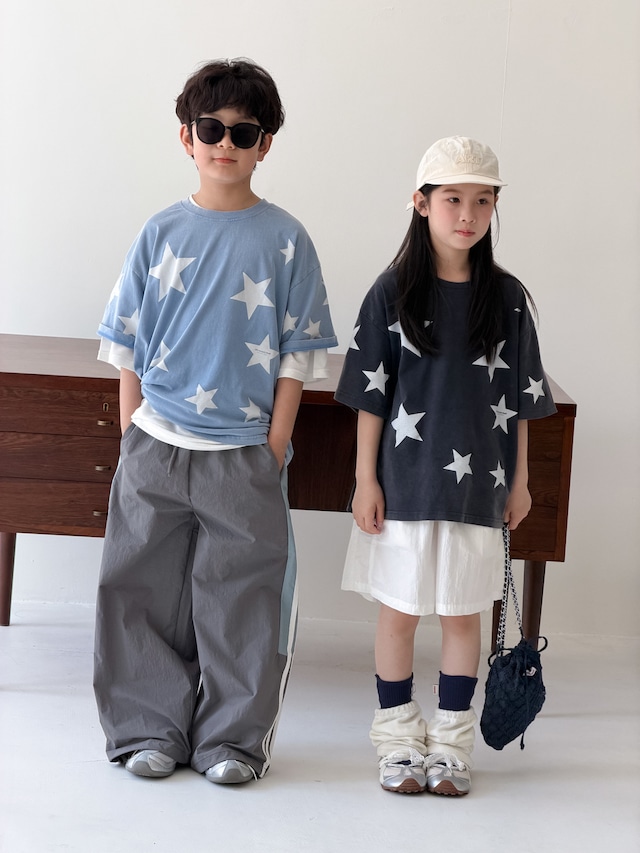 【KID】スタープリント半袖クルーネックTシャツ - 6
