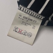 BEAMS HEART ビームスハート ボーダー デザイン フレンチスリーブ ワンピース F/ブラック×ホワイト レディース