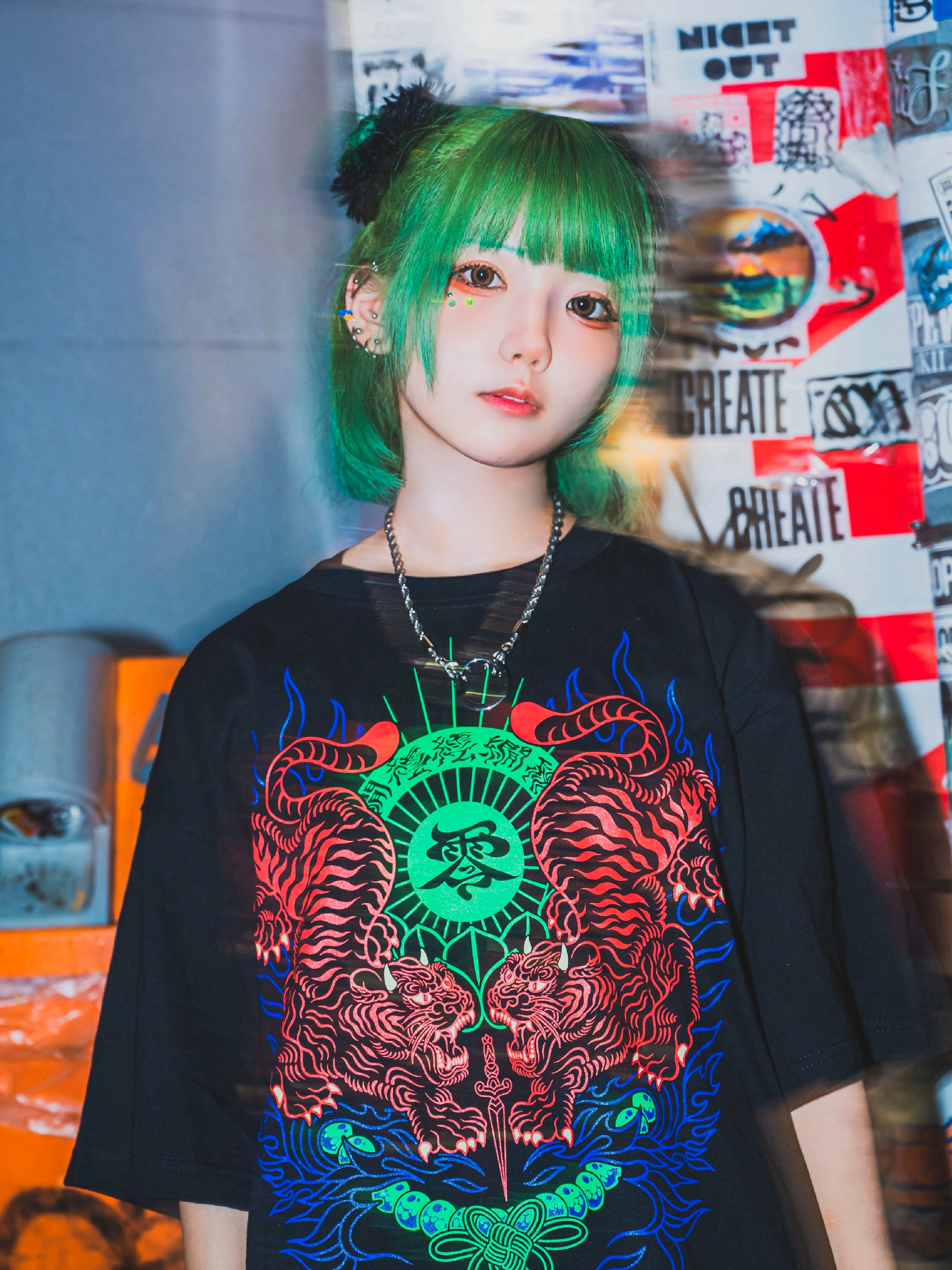 T-shirt 獄炎虎 Orange | 東京13零式
