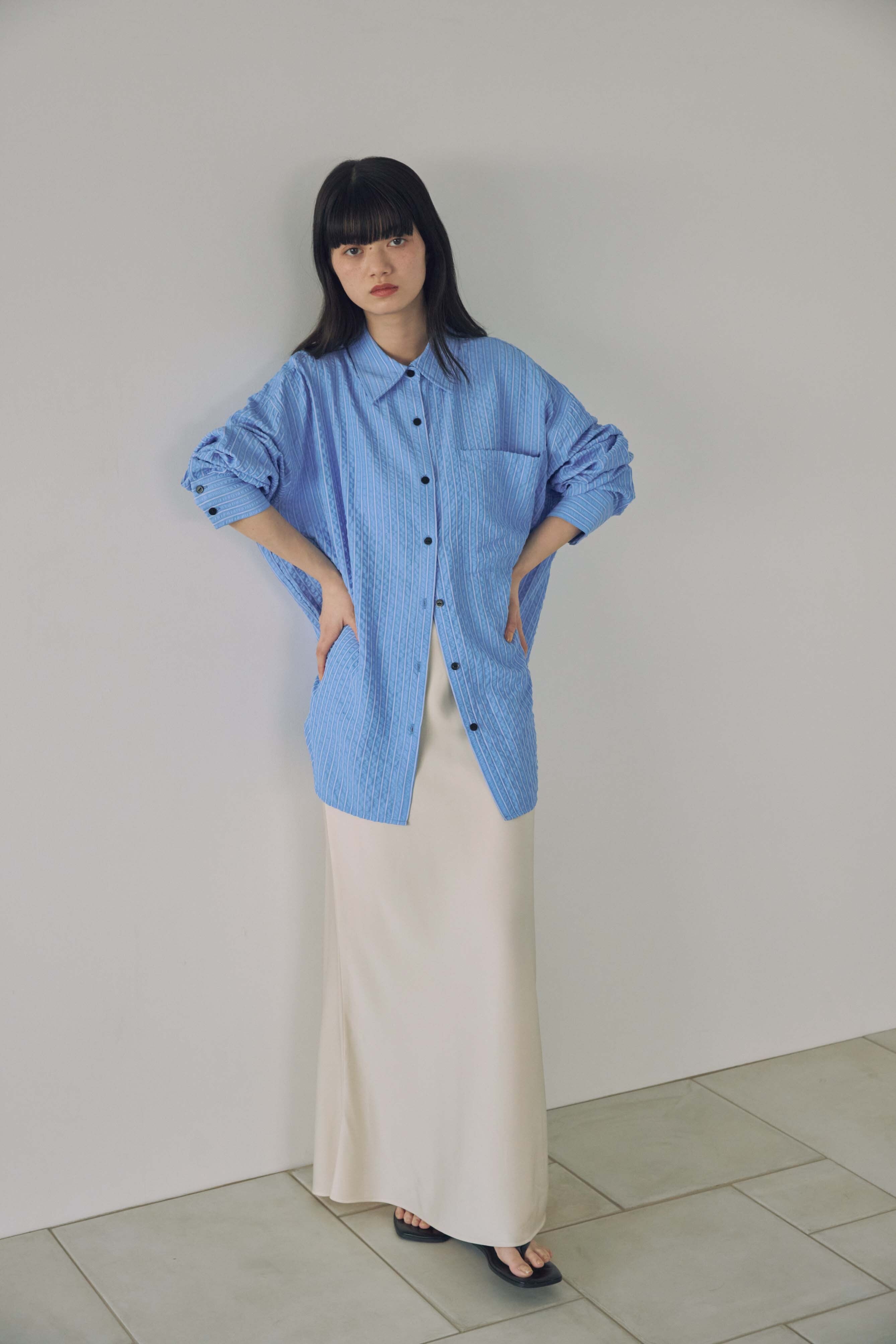 DU260506 Stripe Design Shirt【set up可】【Re Stock】 | dium.