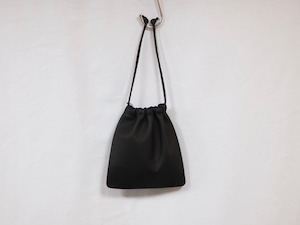 Aeta “ DOUBLE FACED DRAWSTRING POUCH : M“ BLACK