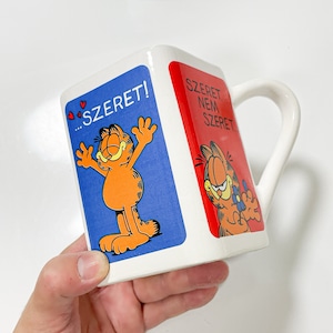 Vintage Garfield Ceramic Mug From Hungary