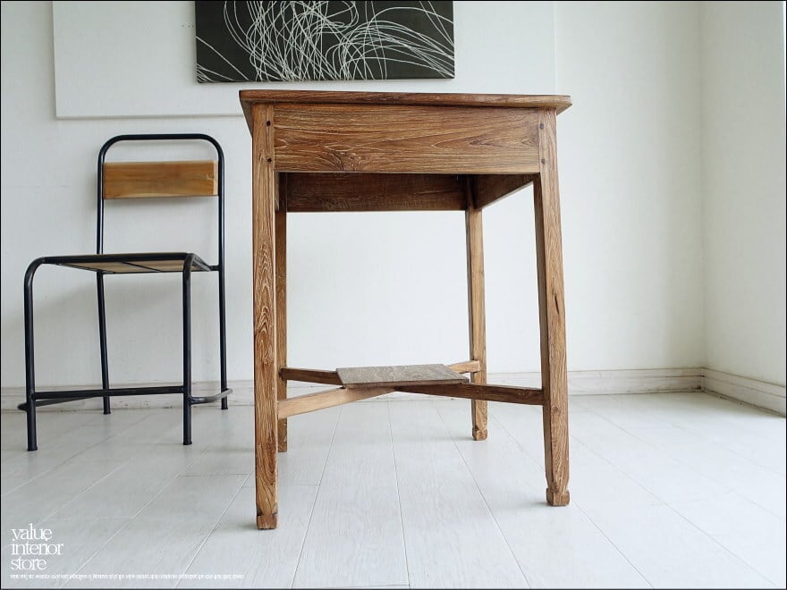 チーク無垢材 ヴィンテージサイドテーブルAnqbo11 机 アンティーク