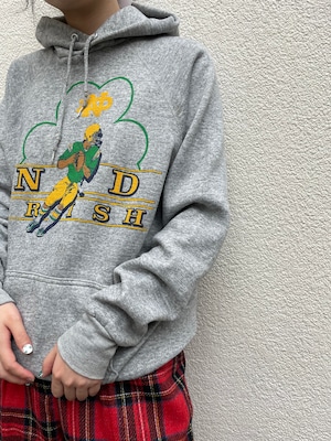 VINTAGE "ND IRISH" parka sweat