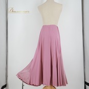 社交ダンス 衣装 スカート ピンク系 チャコット Chacott 無地 シンプル 光沢 上品 日本製 レッスン 練習 ストレッチ 伸縮 かわいい くすみカラー 落ち着いた色 ダンス衣装 パーティー スタンダード