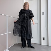 2wayシアーチェックSK/ブラック