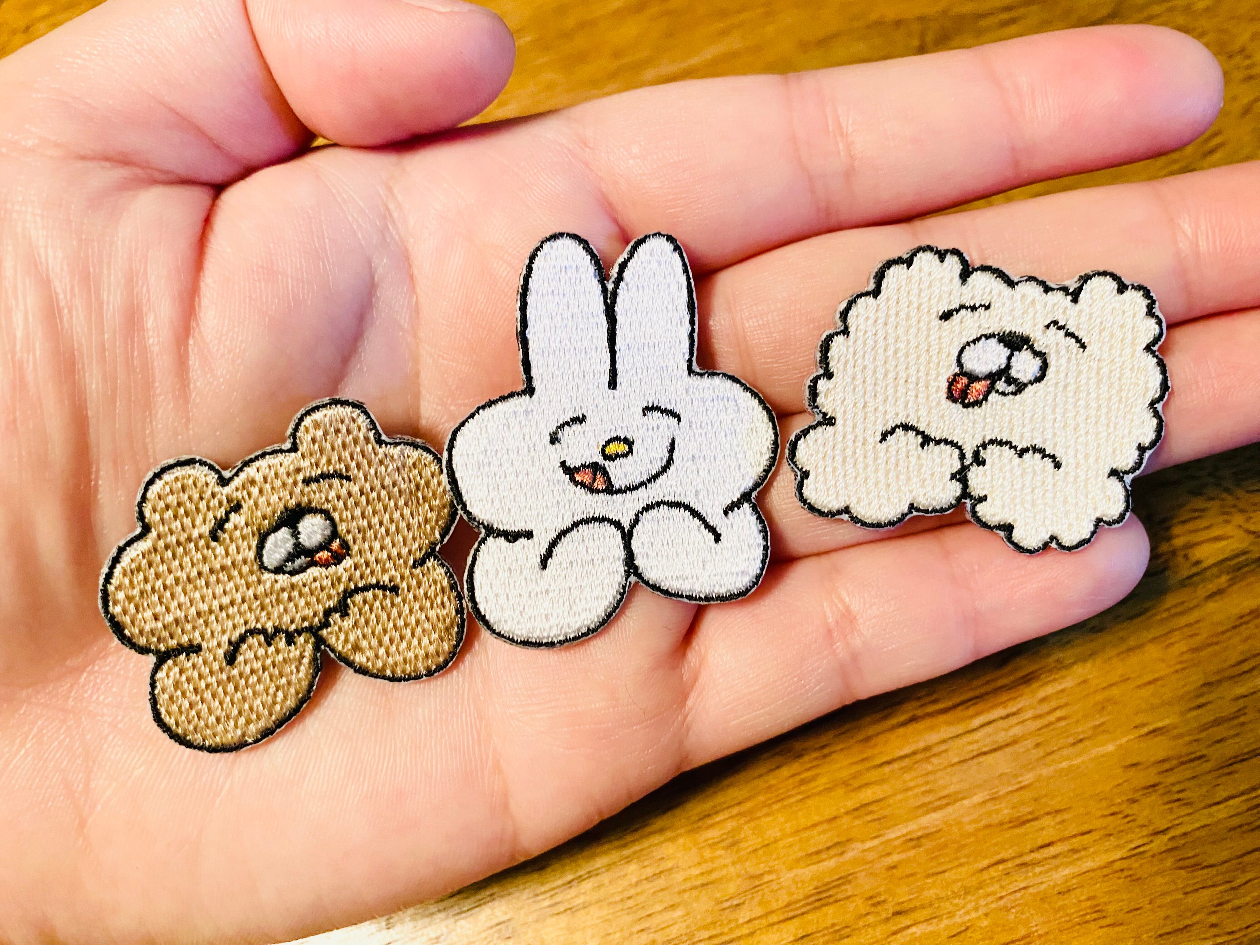 BBくまとうさぎ 刺繍アイロンワッペン