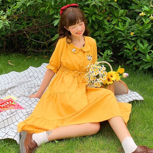 ✞ ギャザーウエストすっきり☆着痩せ♬カワイイ♥ 刺繍 大人ガーリー スウィート キュート カジュアル ✞ゴスロリ SM ミリ 甘ロリ クラロリ 和ロリ エレガント 黒ロリ 姫ロリ 華ロリ BB-BB8895593