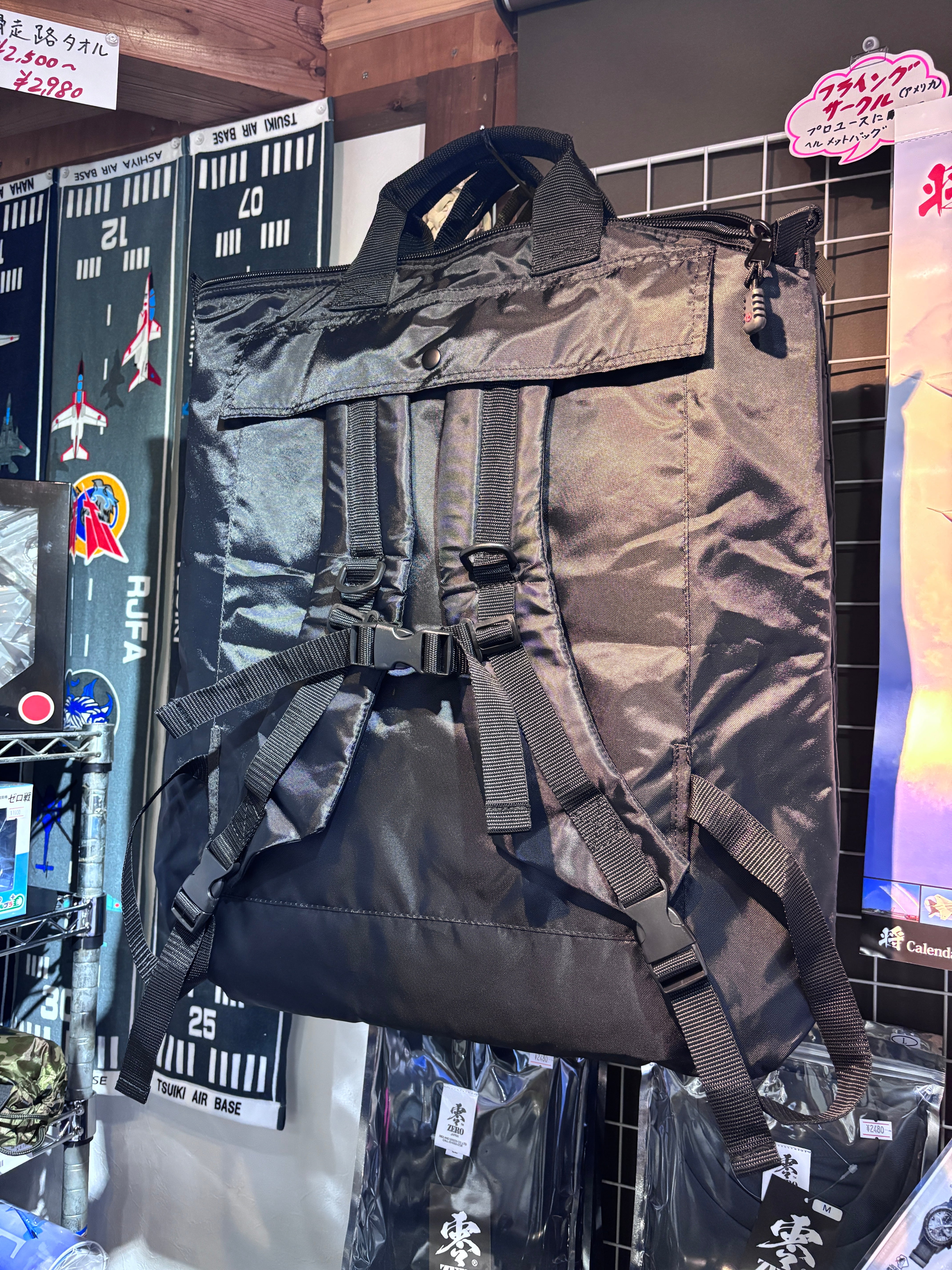 FLYING CIRCLE BAGS DELUXE HELMET BAG BACKPACK /ブラック | Flight