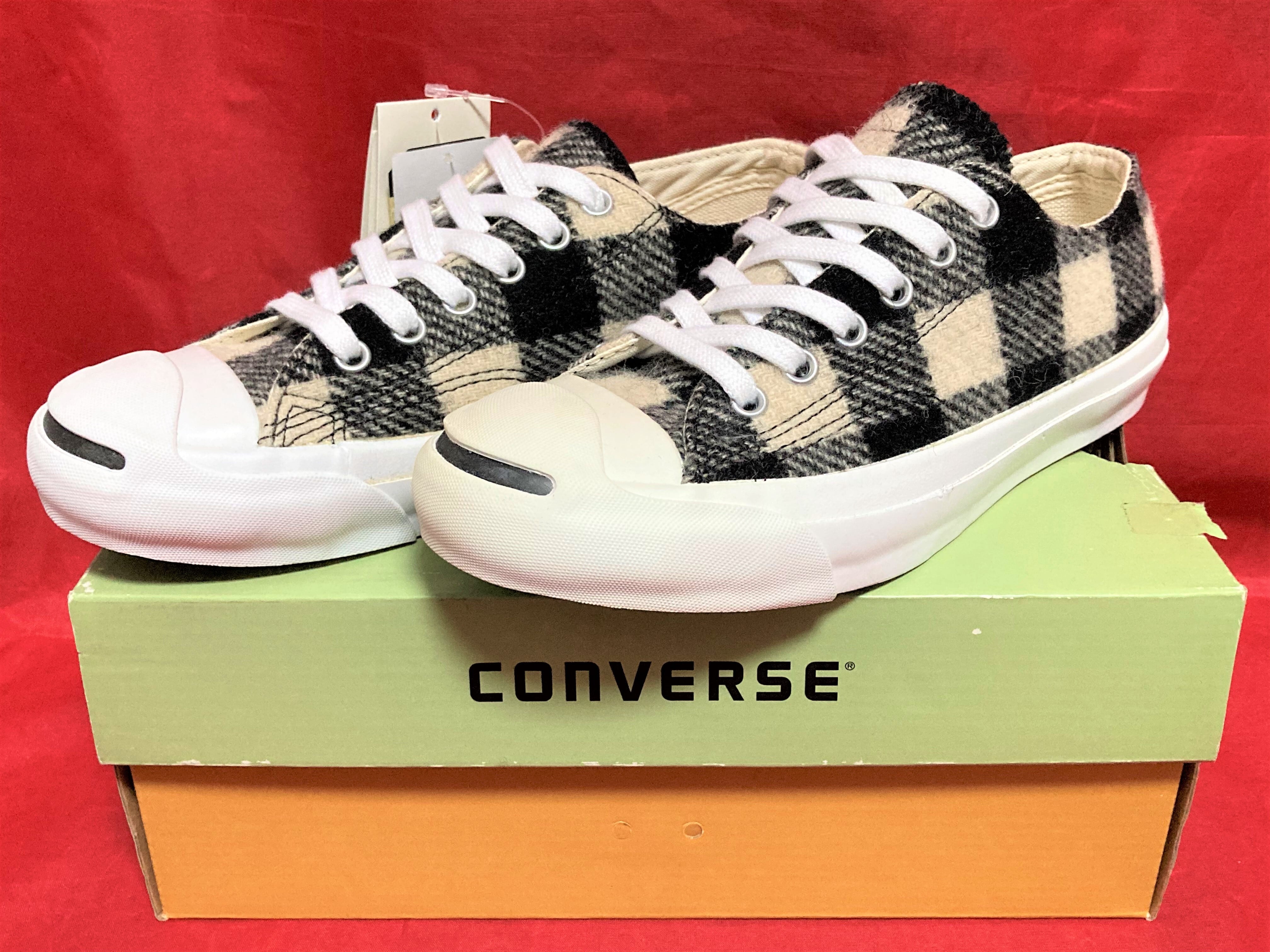 コンバース CONVERSE ジャックパーセル ウールリッチ 27.5 9 オールスター レザー 新品 デッド CONVERSE コンバース ジャックパーセル ウールリッチ