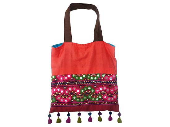 ミラーワークトートバッグ