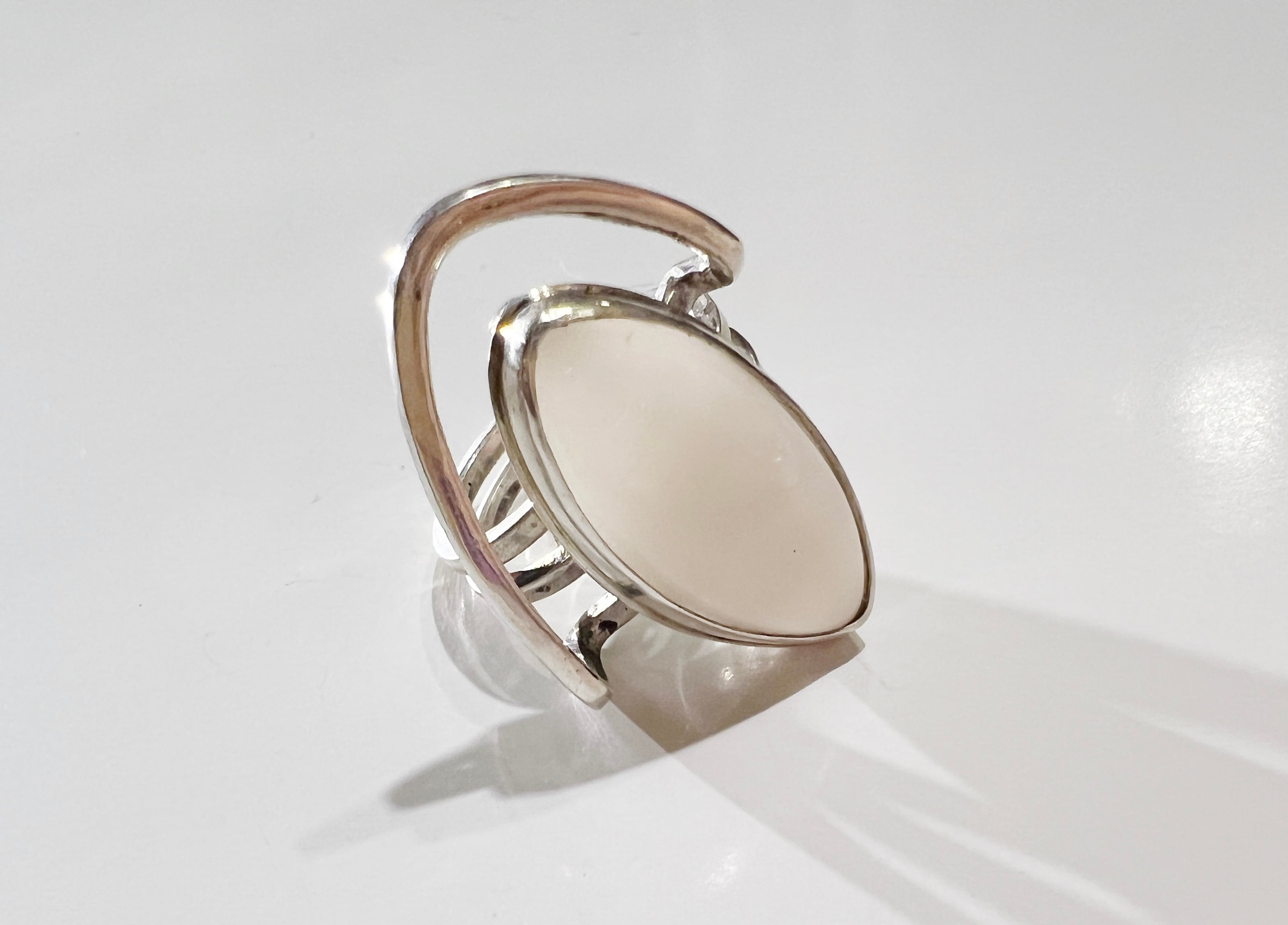 【19号】Uzbekistan desiner's 925 silver × stone ring
