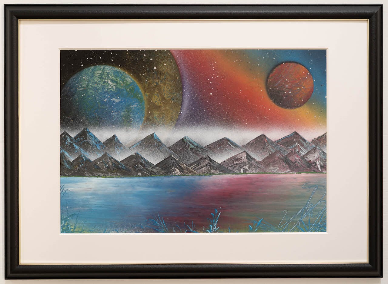 Nature / 宇宙、自然をテーマにしたスプレーアート作品 原画販売アート