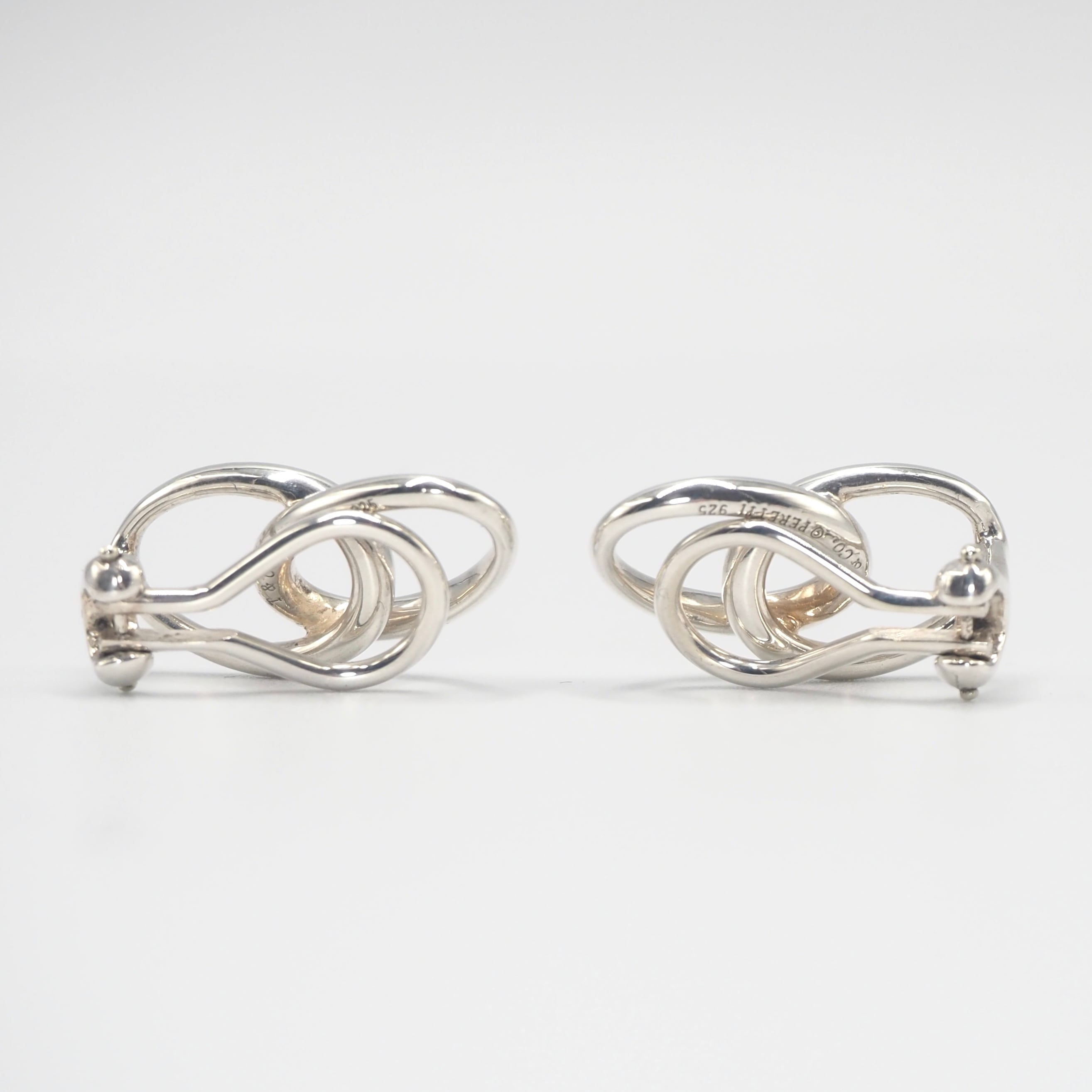 Tiffany&Co. エレサペレッティ ダブルループ イヤリング シルバー925